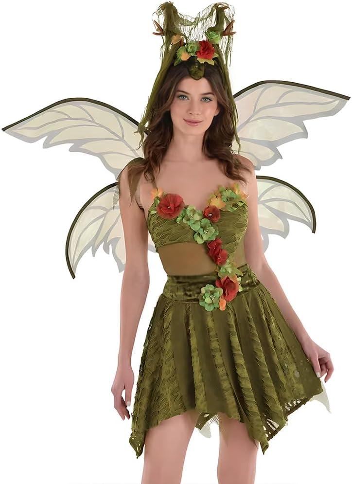 Woodland Fairy Wings - 32" x 38.37" | Polyester | Green | 1 Pc.