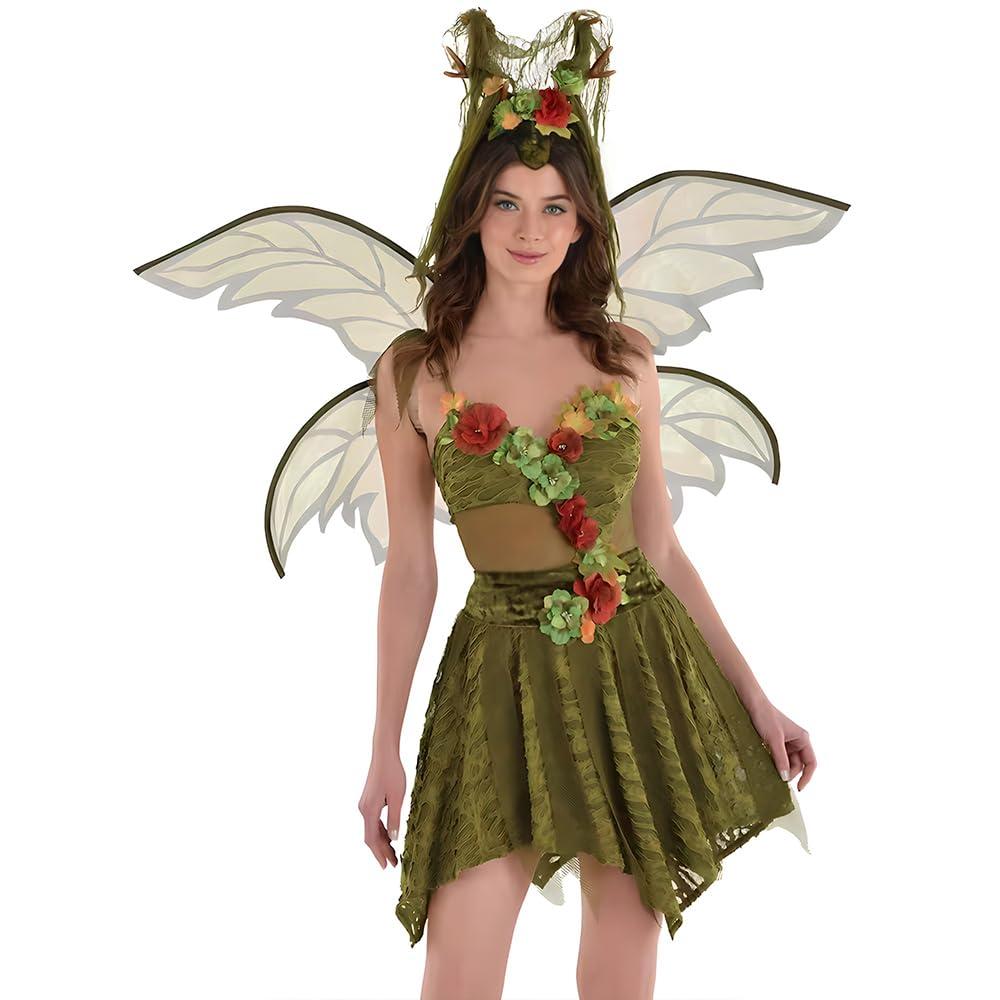 Woodland Fairy Wings - 32" x 38.37" | Polyester | Green | 1 Pc.