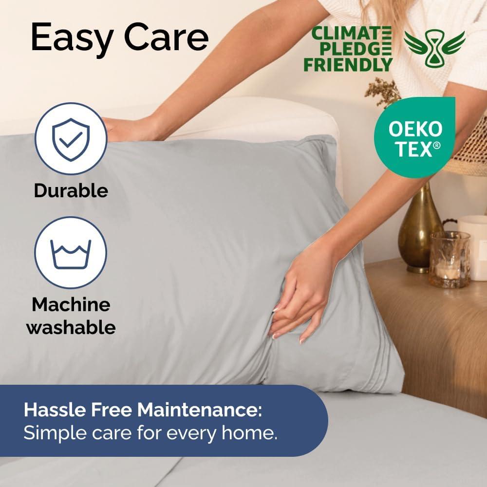 CGK Linens 6 Piece Extra Deep Pocket Ultra Soft & Cooling Sheet Set