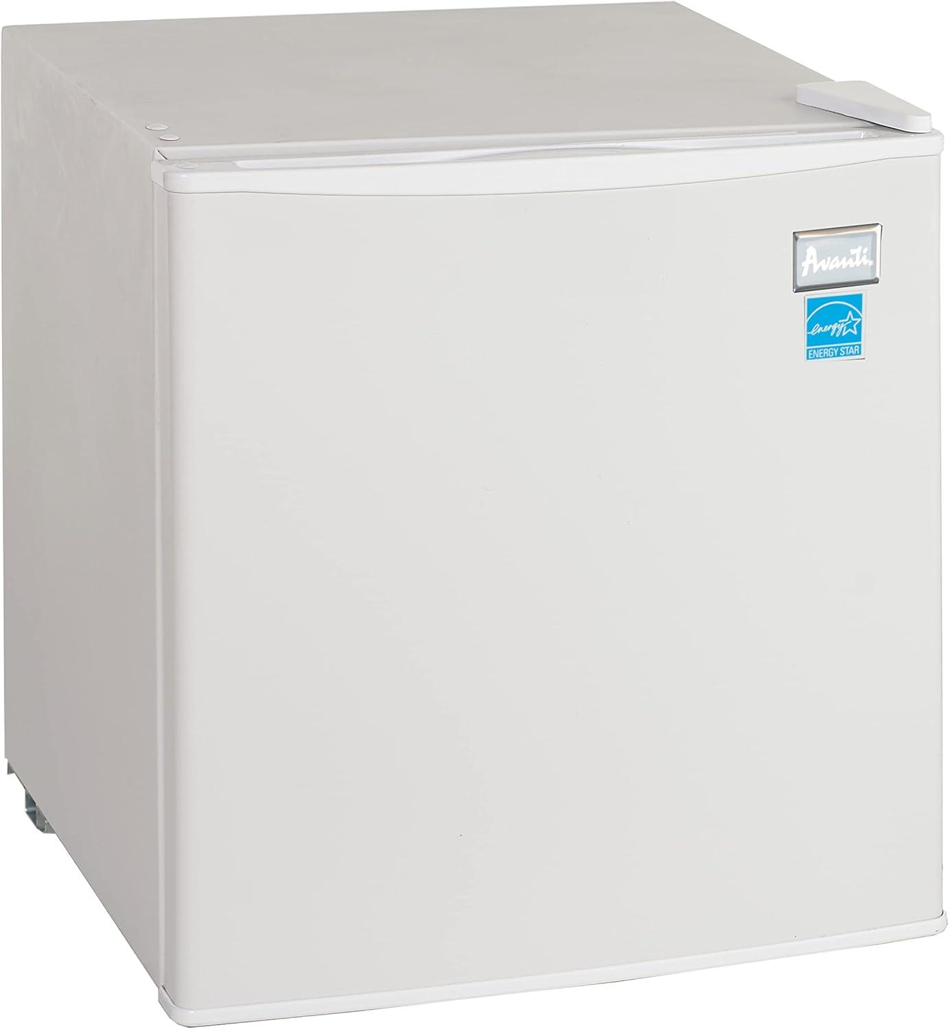 Avanti AR17T0WIS Refrigerator - 1.70 ft³ - Reversible - 1.70 ft³ Net Refrigerator Capacity - White