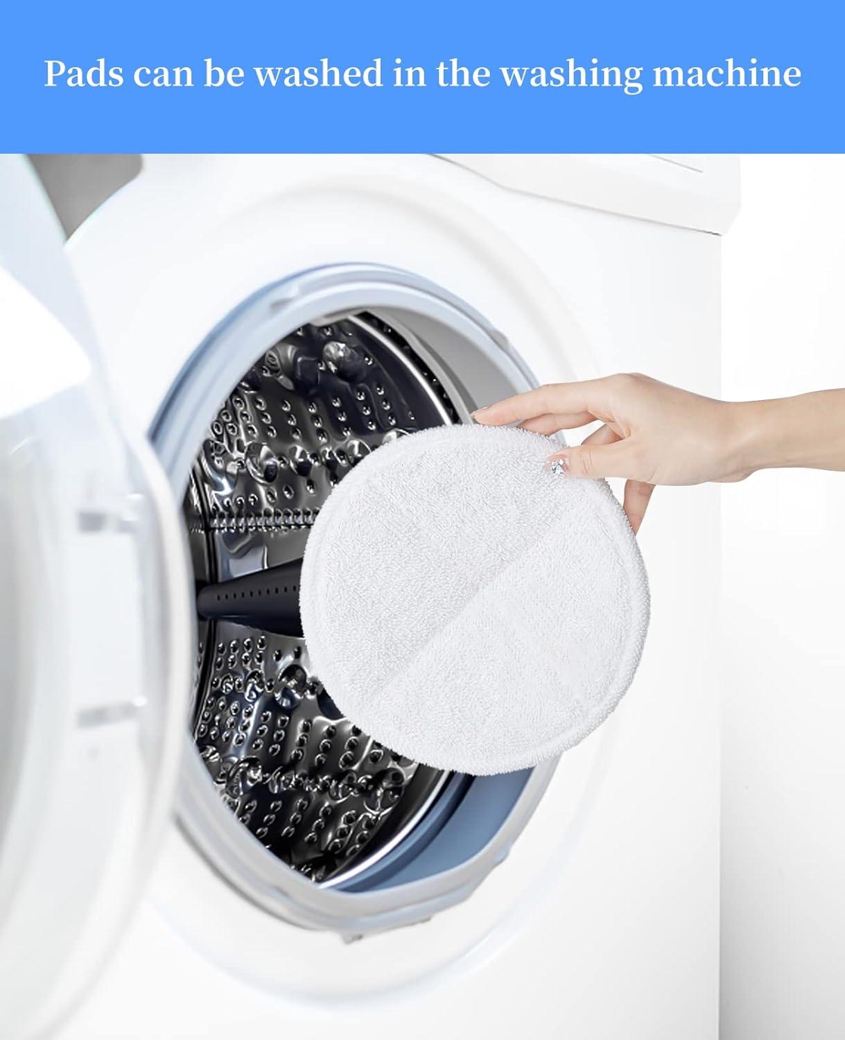 6 Pack 2124 2037 2039A 20399 20391 Steam Mop Pads Replacement Compatible with Bissell Spinwave Hard Mop Cleaner