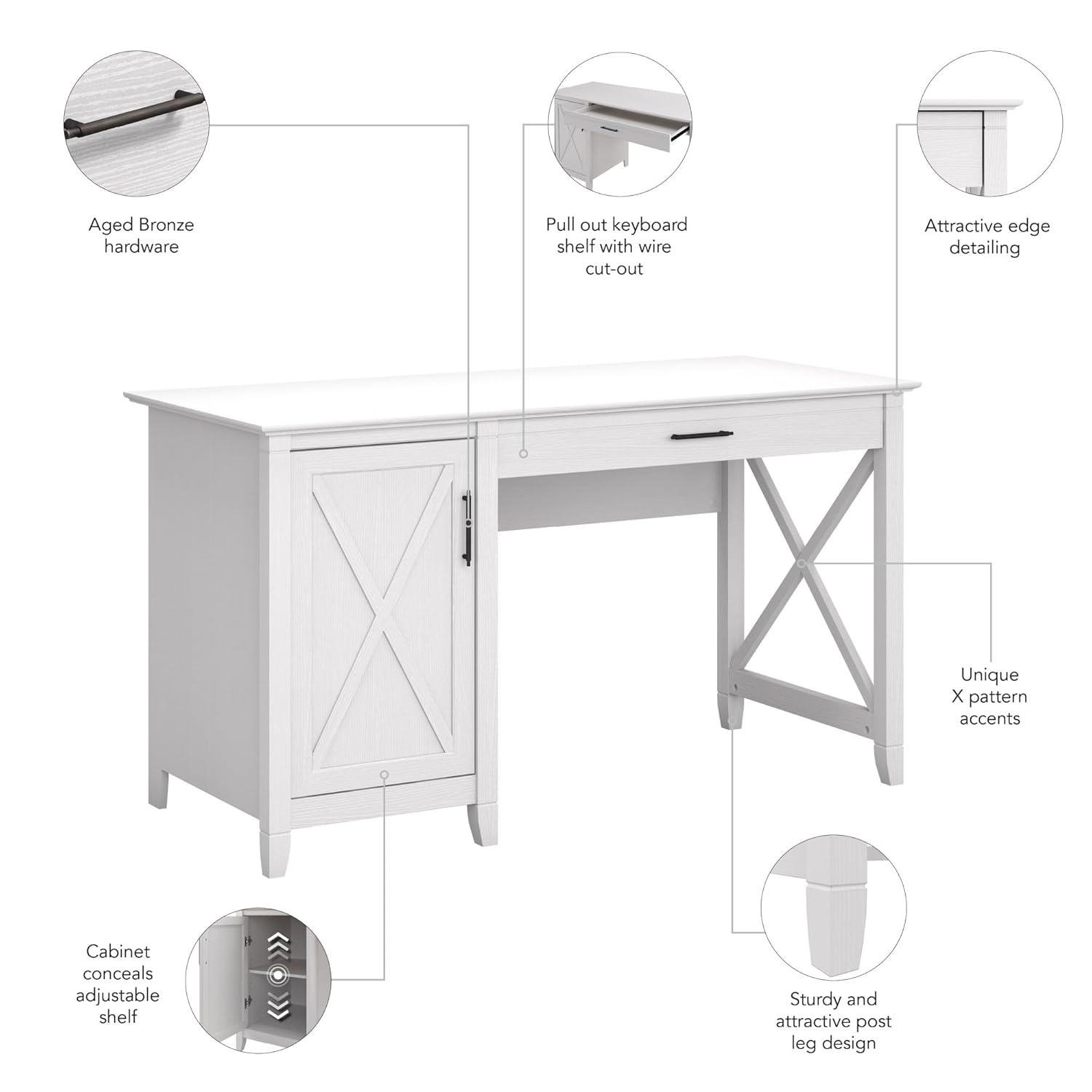 Laurel Foundry Modern Farmhouse® Huckins 54'' Desk & Reviews | Wayfair