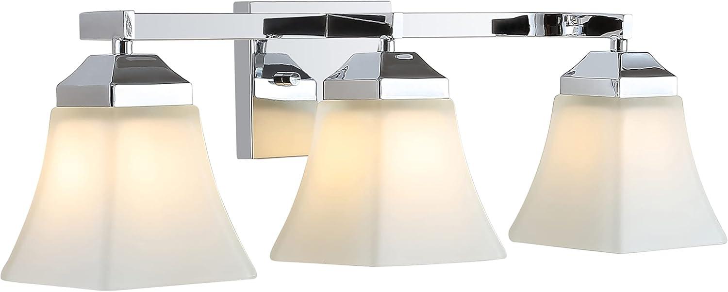 Staunton 24" Chrome 3-Light Iron and Glass Vanity Light