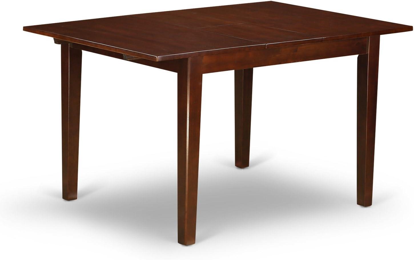 Norfolk Rectangular Table With 12" Leaf -Mahogany Finish.