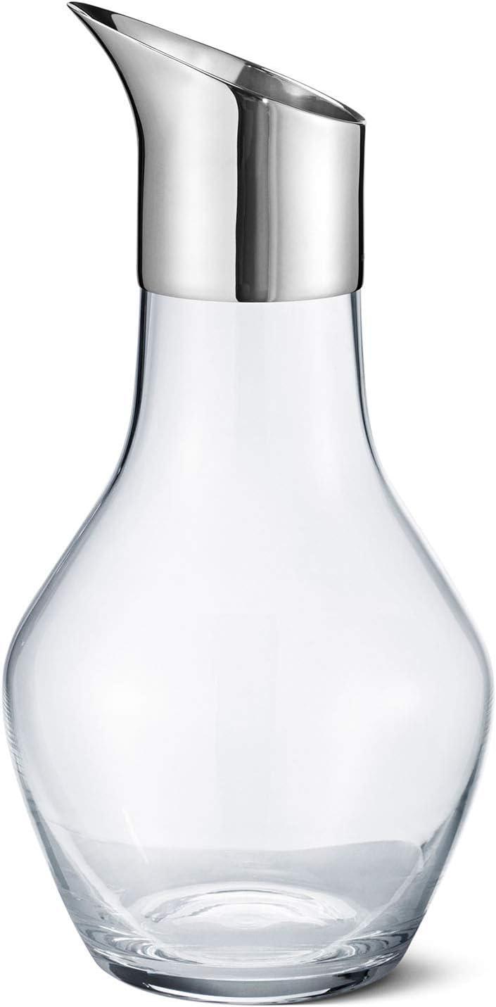 Georg Jensen Sky Water Glass and Stainless Steel 50.72 oz. Carafe | Wayfair