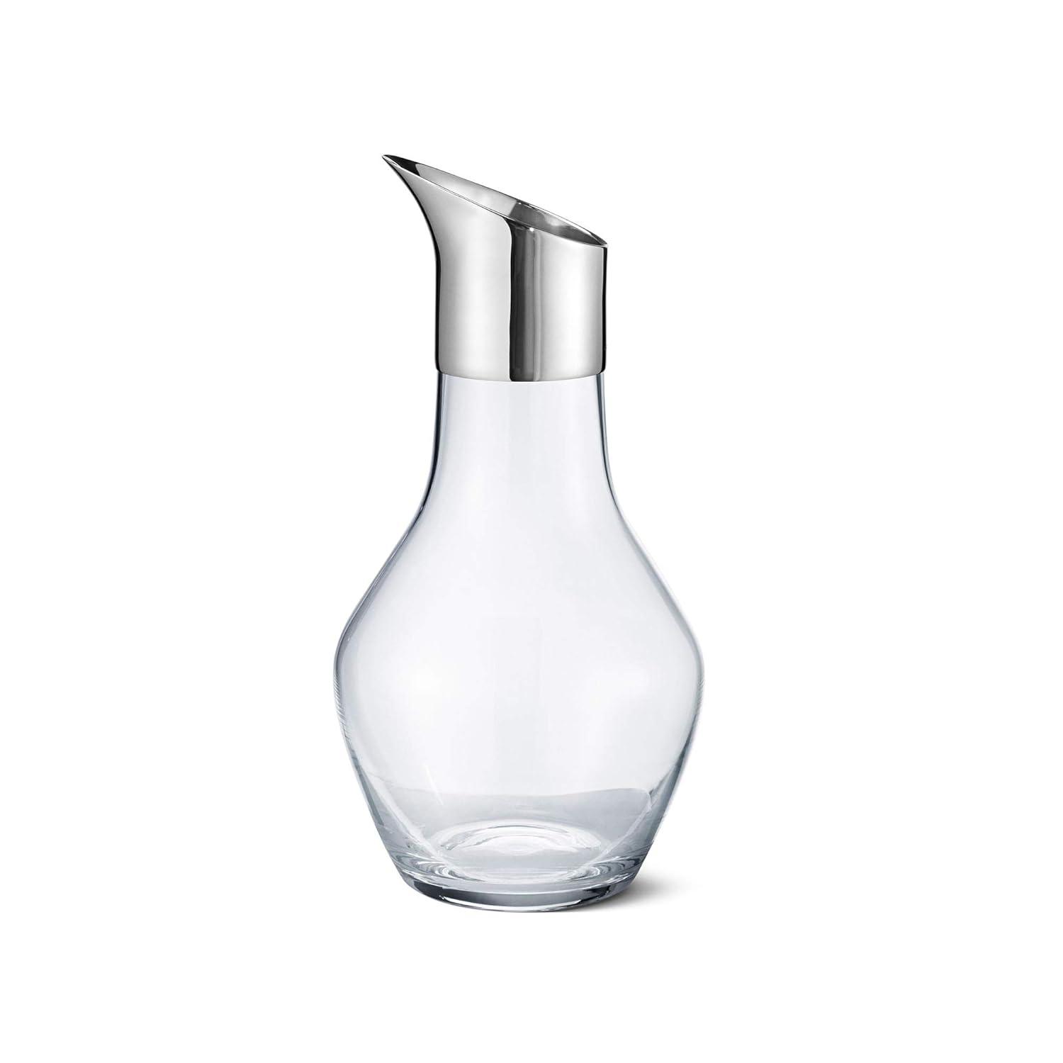 Georg Jensen Sky Water Glass and Stainless Steel 50.72 oz. Carafe | Wayfair