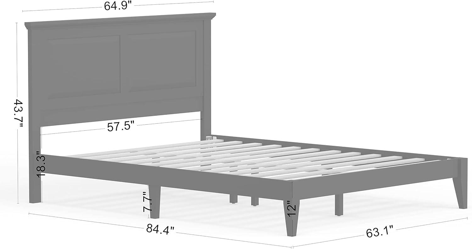 Glenwillow Home Cottage Style Solid Wood Platform Bed