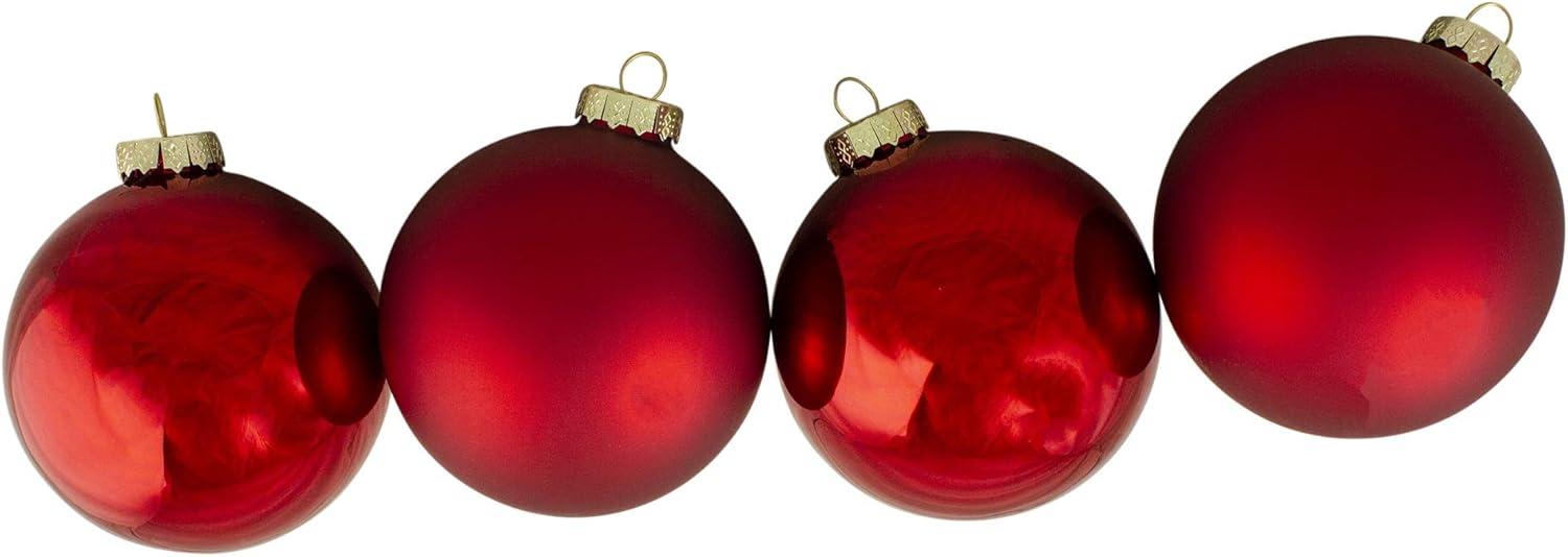 2-Finish Glass Christmas Ball Ornament