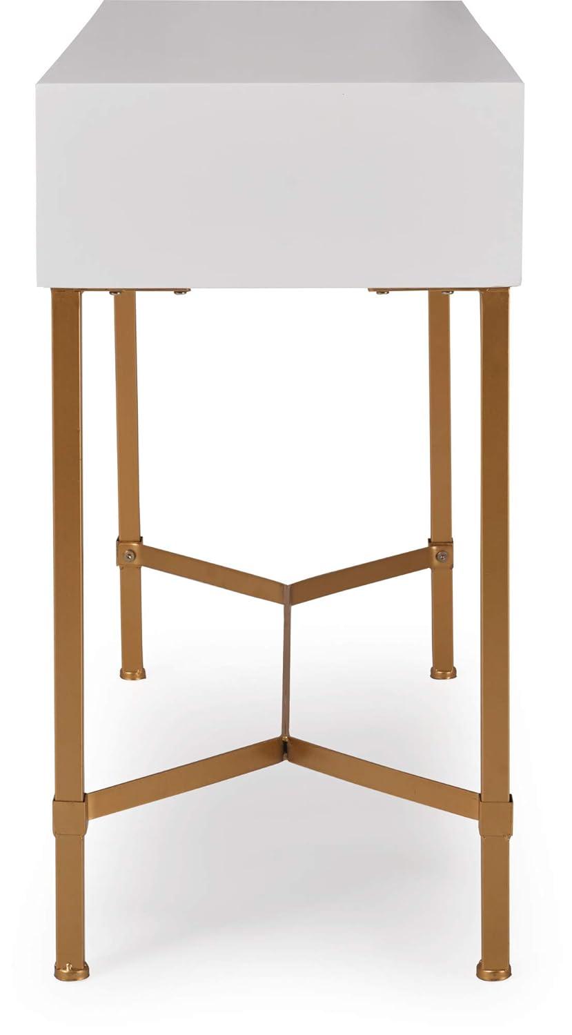Adore Decor Jupiter Midecentury Console Table with 2-Drawers