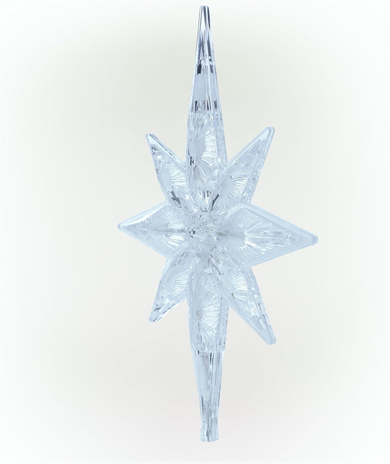 Alpine Corporation Star Christmas Tree Topper with Cool White LED Lights