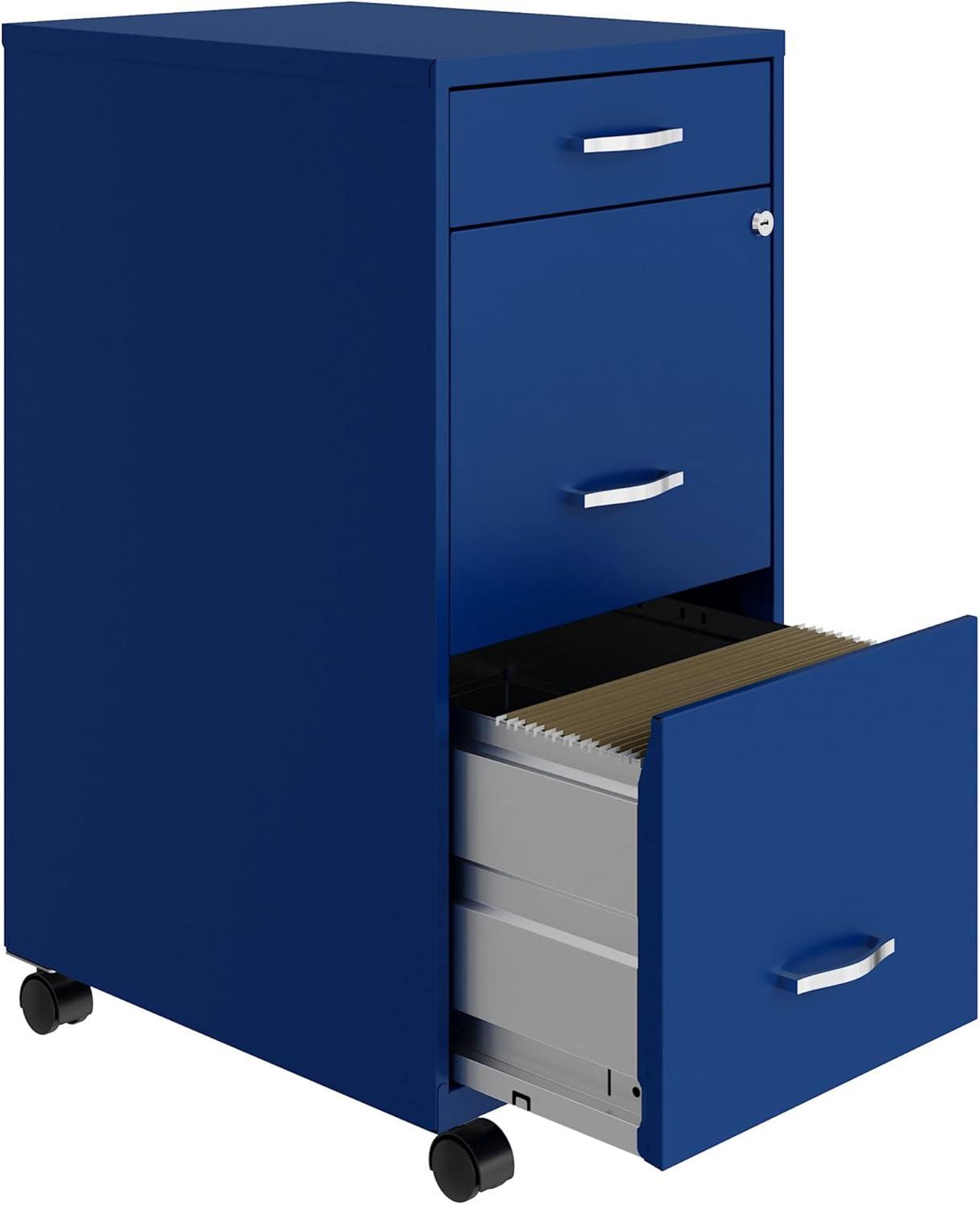 14.25'' Wide 3 -Drawer Mobile Steel File Cabinet