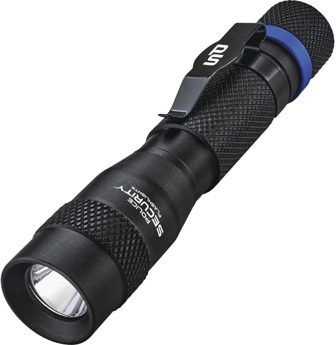 Black Tactical Water Resistant LED Keychain Flashlight