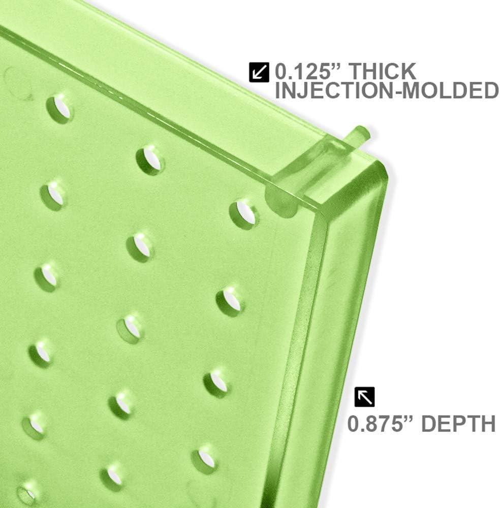 The DIY Multi-Purpose 10-Piece Pegboard Wall Organizer Kit with One Panel and Accessory Assortment (13.5"W x 22"H)