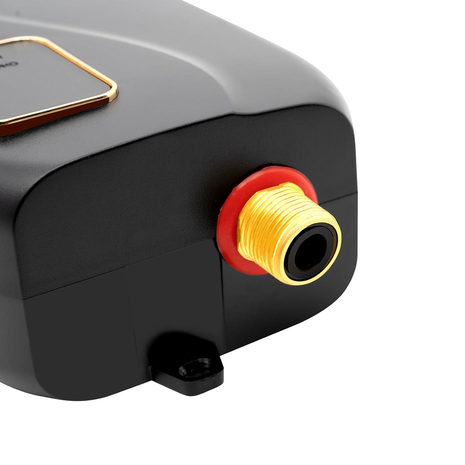 Miumaeov 110V 3000W Mini Instant Electric Tankless Water Heater Under Sink On Demand Water Heater for Kitchen Bathroom