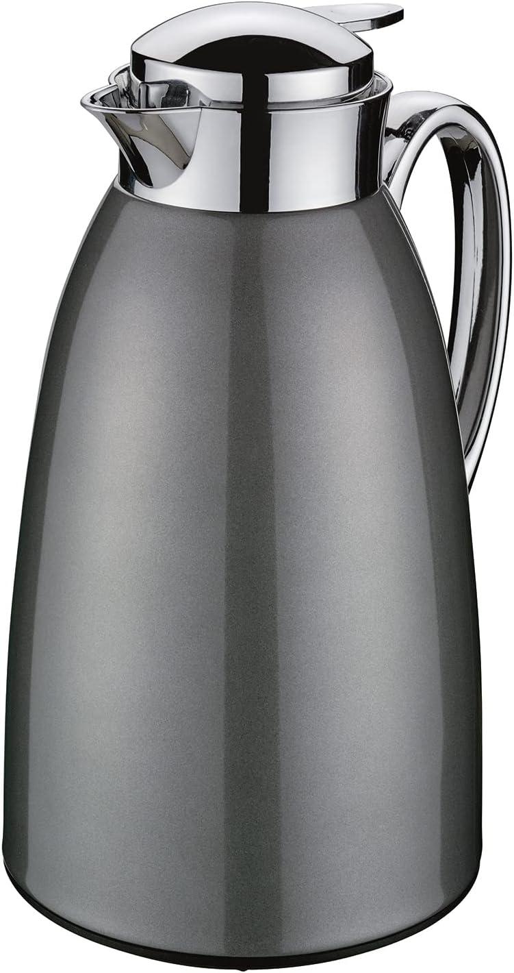 Gray Stainless Steel Insulated Carafe with Glass Liner