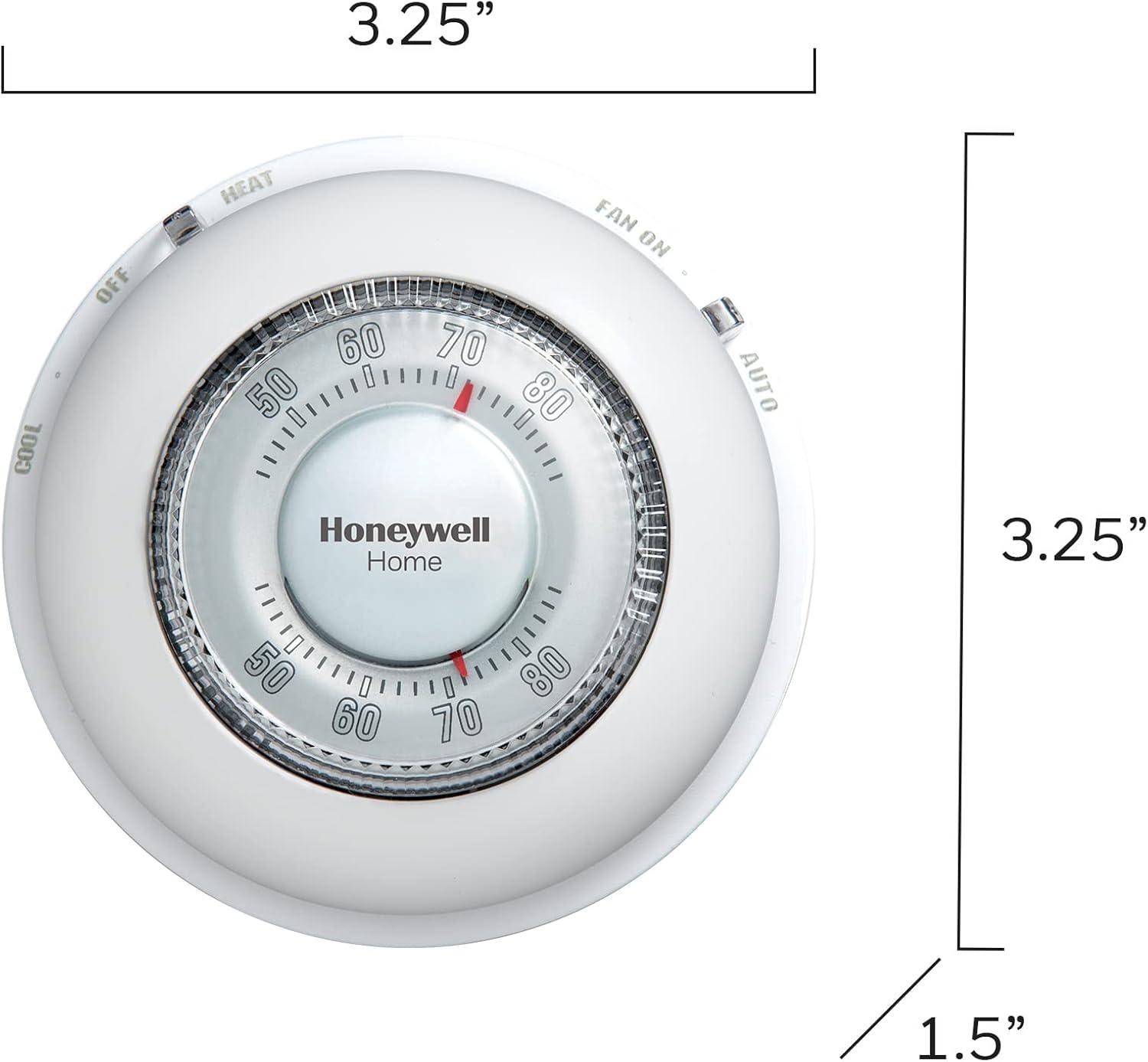 Honeywell Round Mechanical Thermostat Heat Only