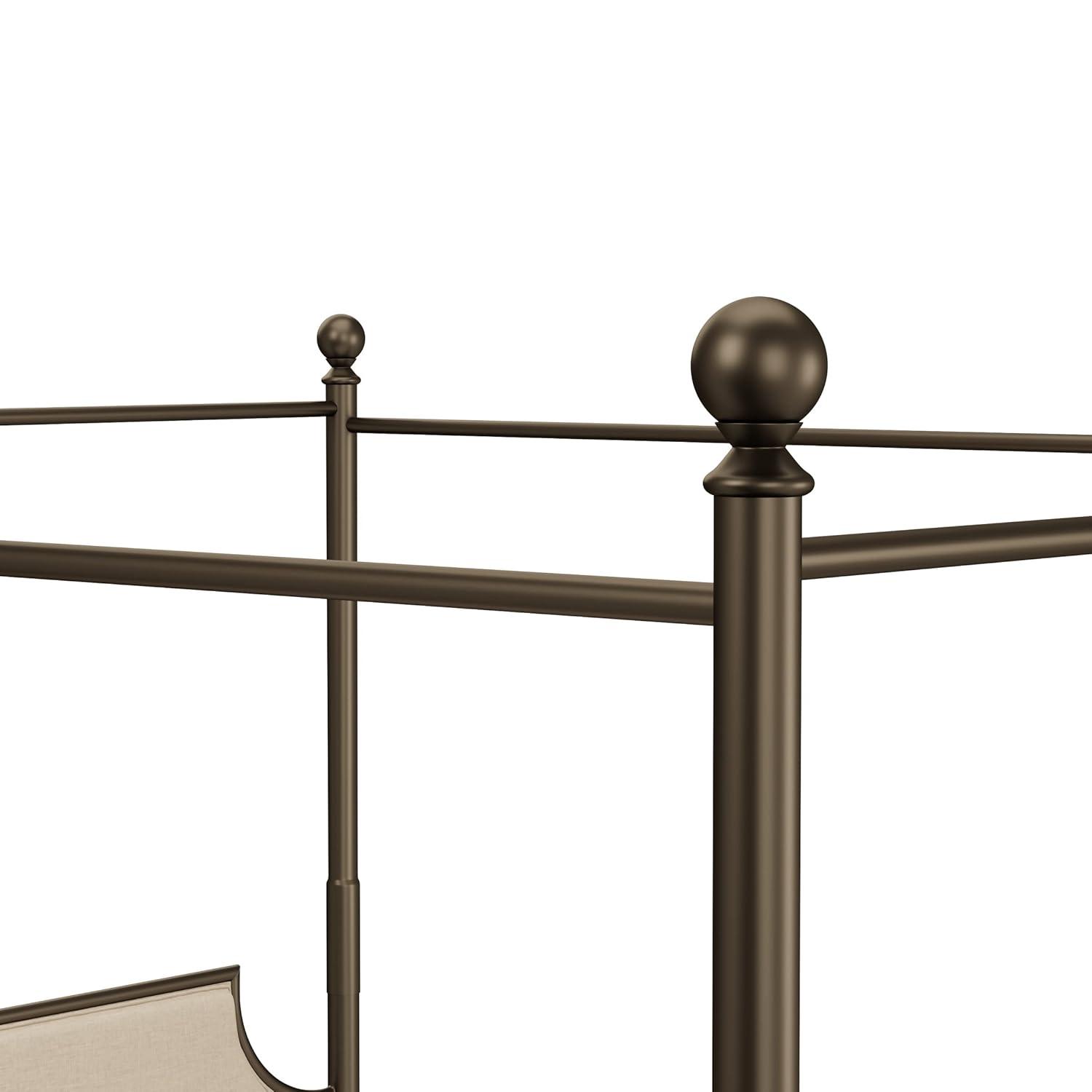 Aasif Upholstered Metal Canopy Bed