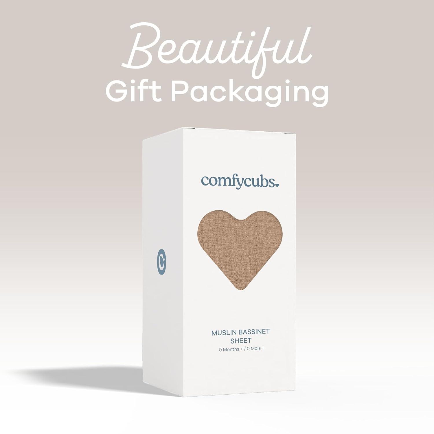 Comfy Cubs Fiited Sheets Cotton Blend Fitted Bassinet Sheet