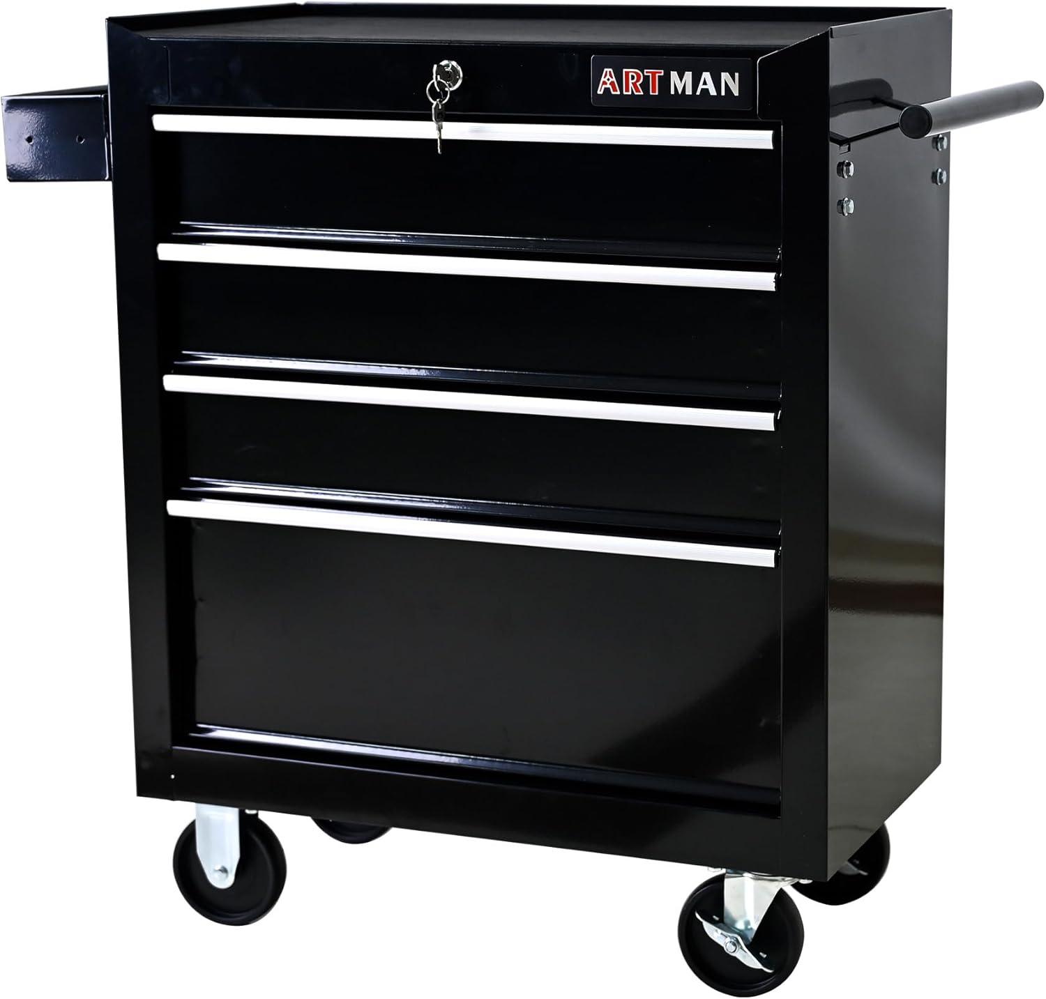 7 Drawers Tool Cart on Wheels,Multifunctional Rolling Tool Chest Tool Storage,Drawers Rolling Tool Trolley Organizer Tool Case for Garage, Warehouse, Workshop, Repair Shop (Silver)