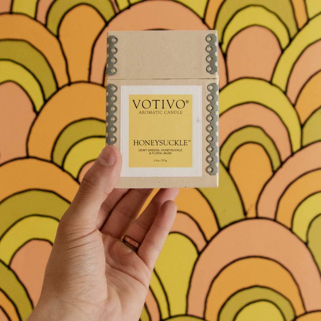 Votivo Aromatic Candle Honeysuckle White 6.8OZ