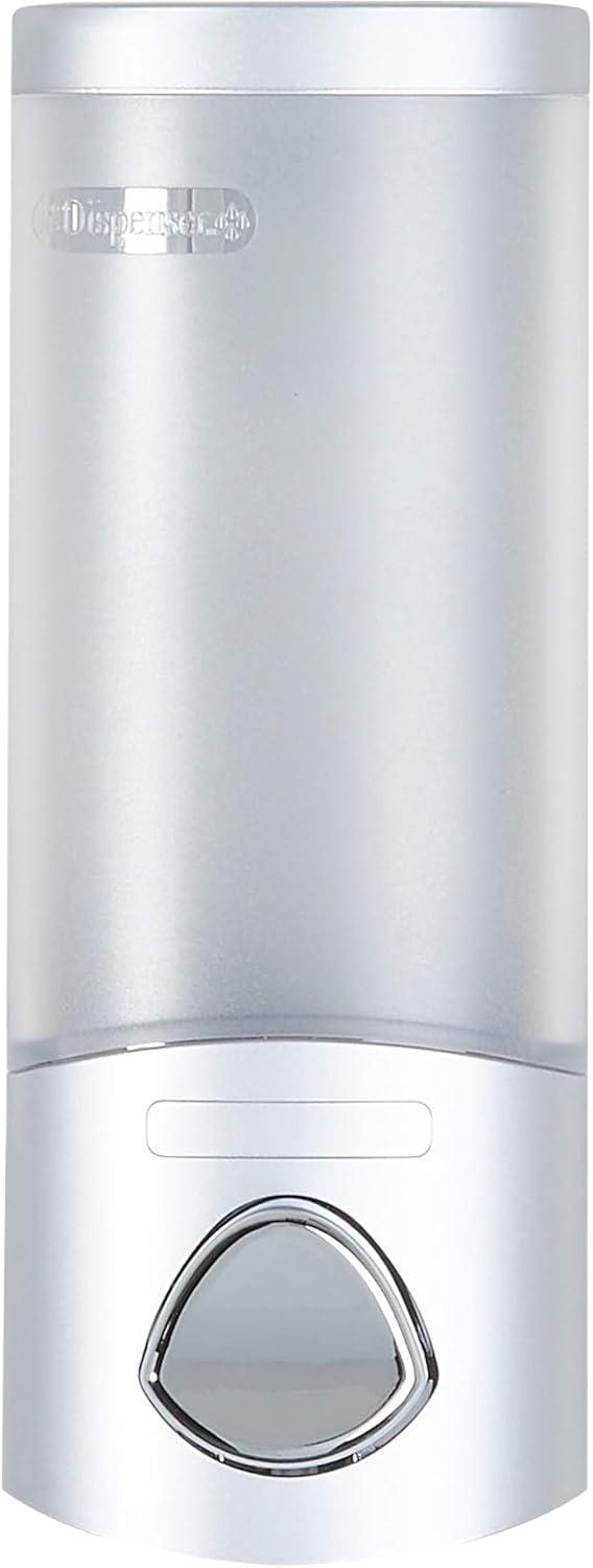 Satin Silver Wall-Mounted Touch-Free Liquid Soap Dispenser