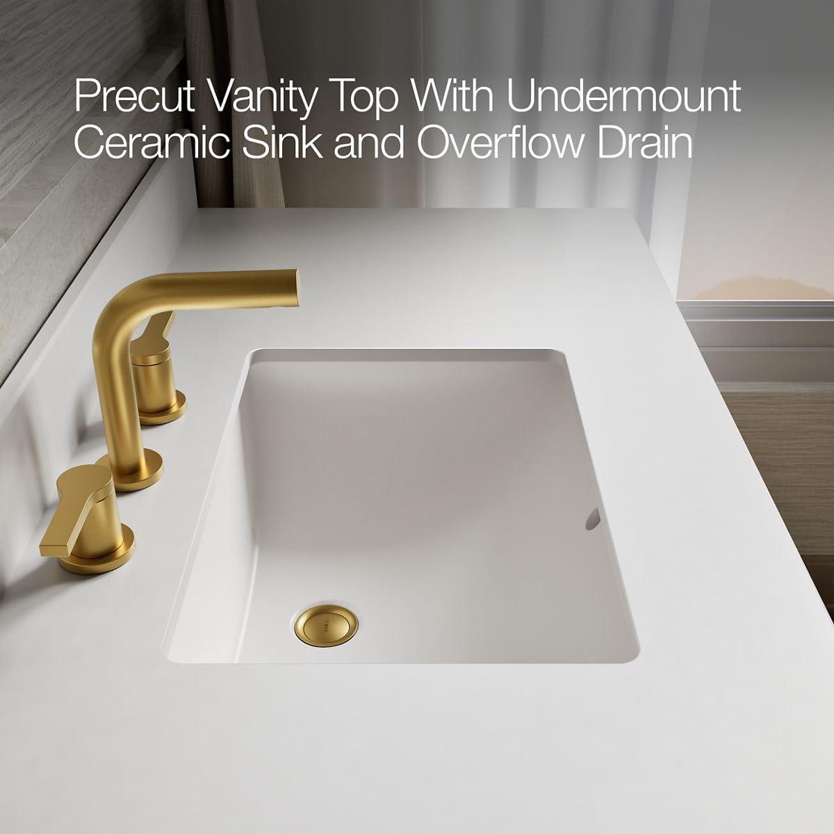 Charlemont 48 In. Bathroom Vanity Cabinet With Sink And Quartz Top