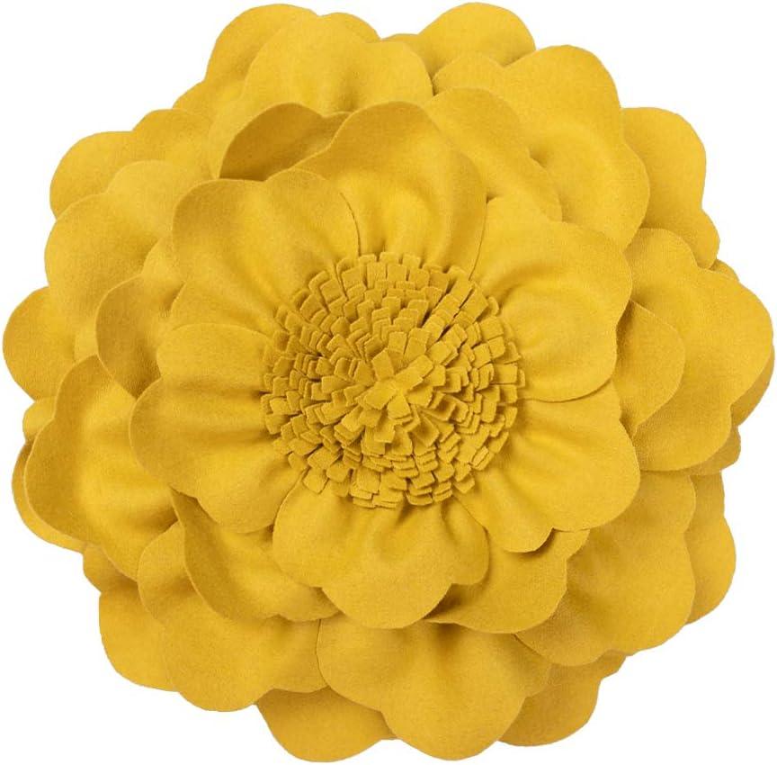 JWH 3D Floral Throw Pillow Floral Throw Pillow