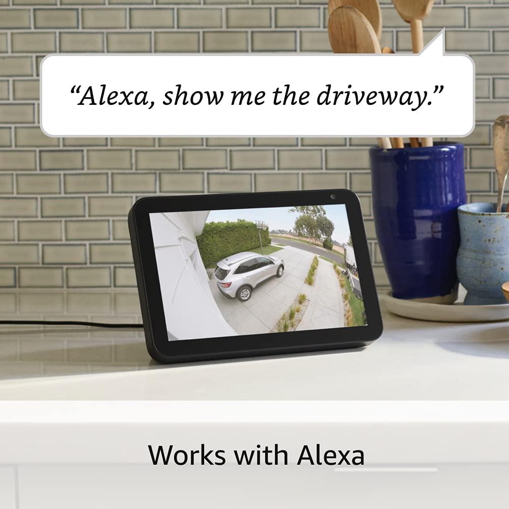 Ring Floodlight Cam Wired Plus Security Camera - Black: Wi-Fi, Motion Detection