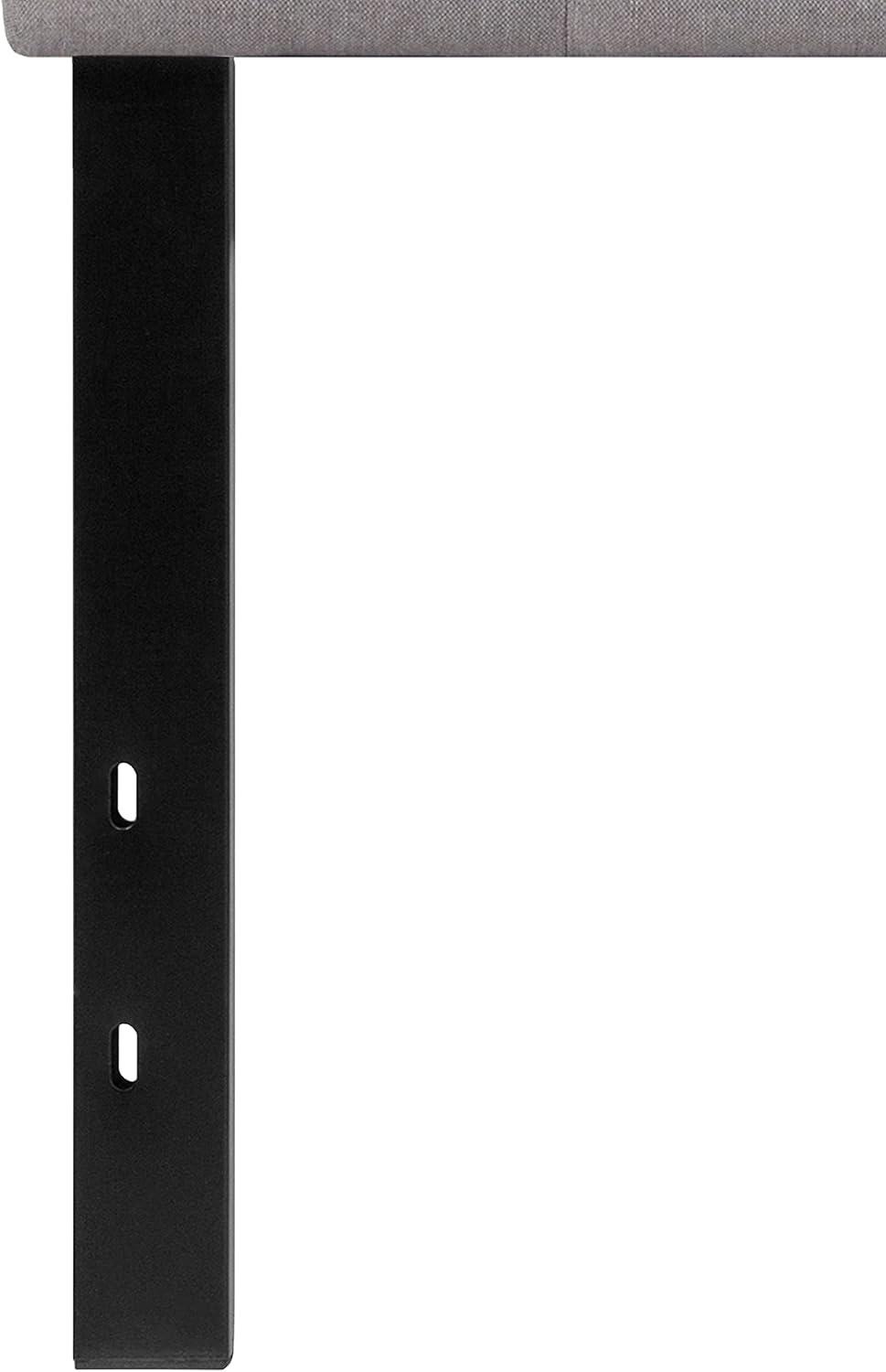 Flash Furniture Cambridge Tufted Upholstered Twin Size Headboard in Light Gray Fabric