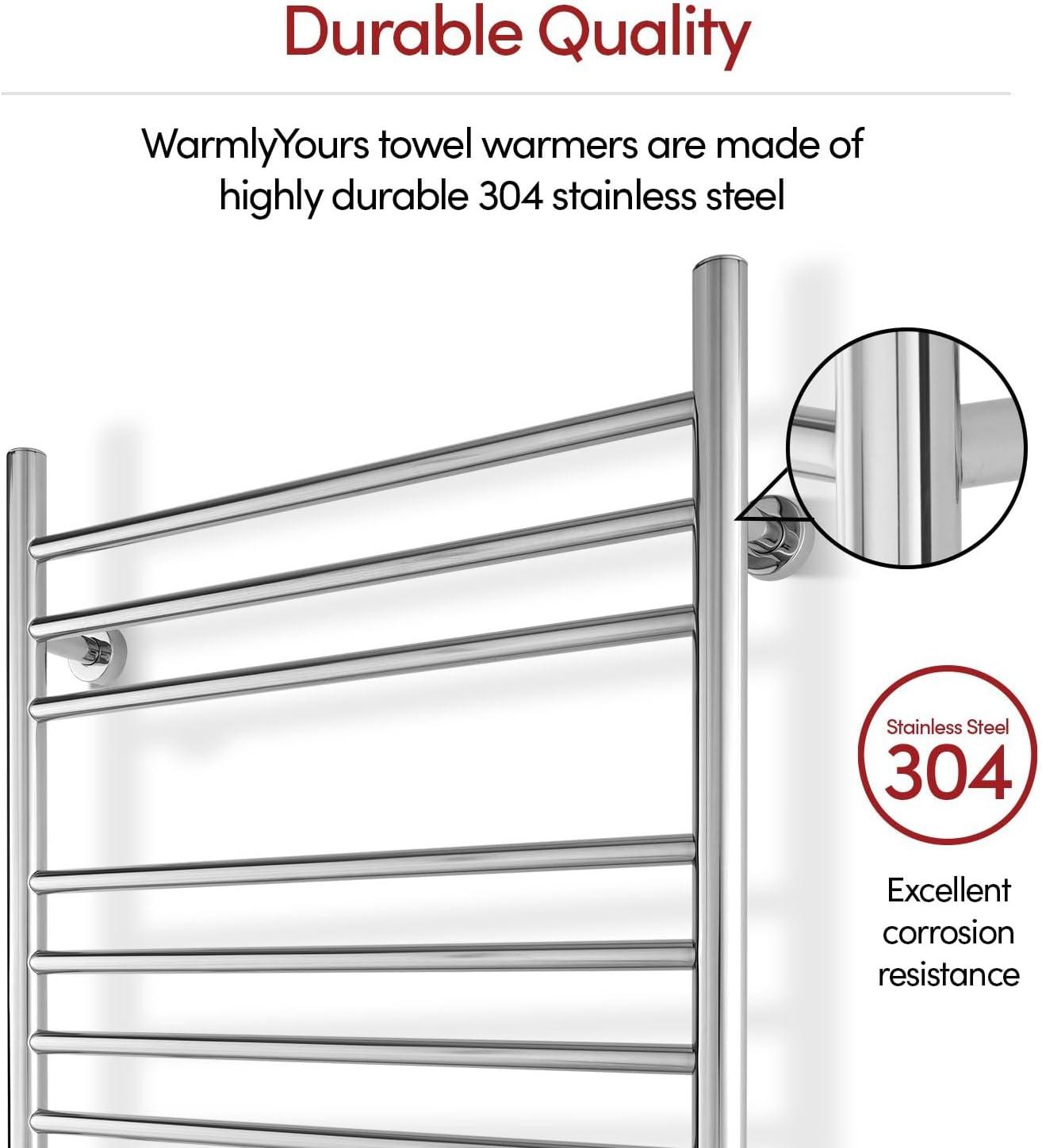 Infinity Electrical Wall-Mounted Towel Warmer, 10 Bars