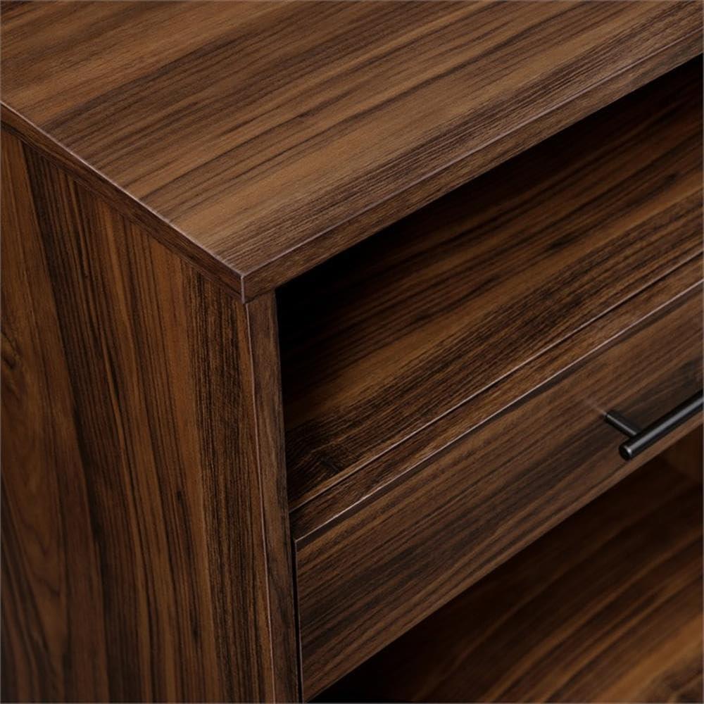 Pemberly Row Hairpin Leg 2 Drawer Wood Entry Console - Dark Walnut