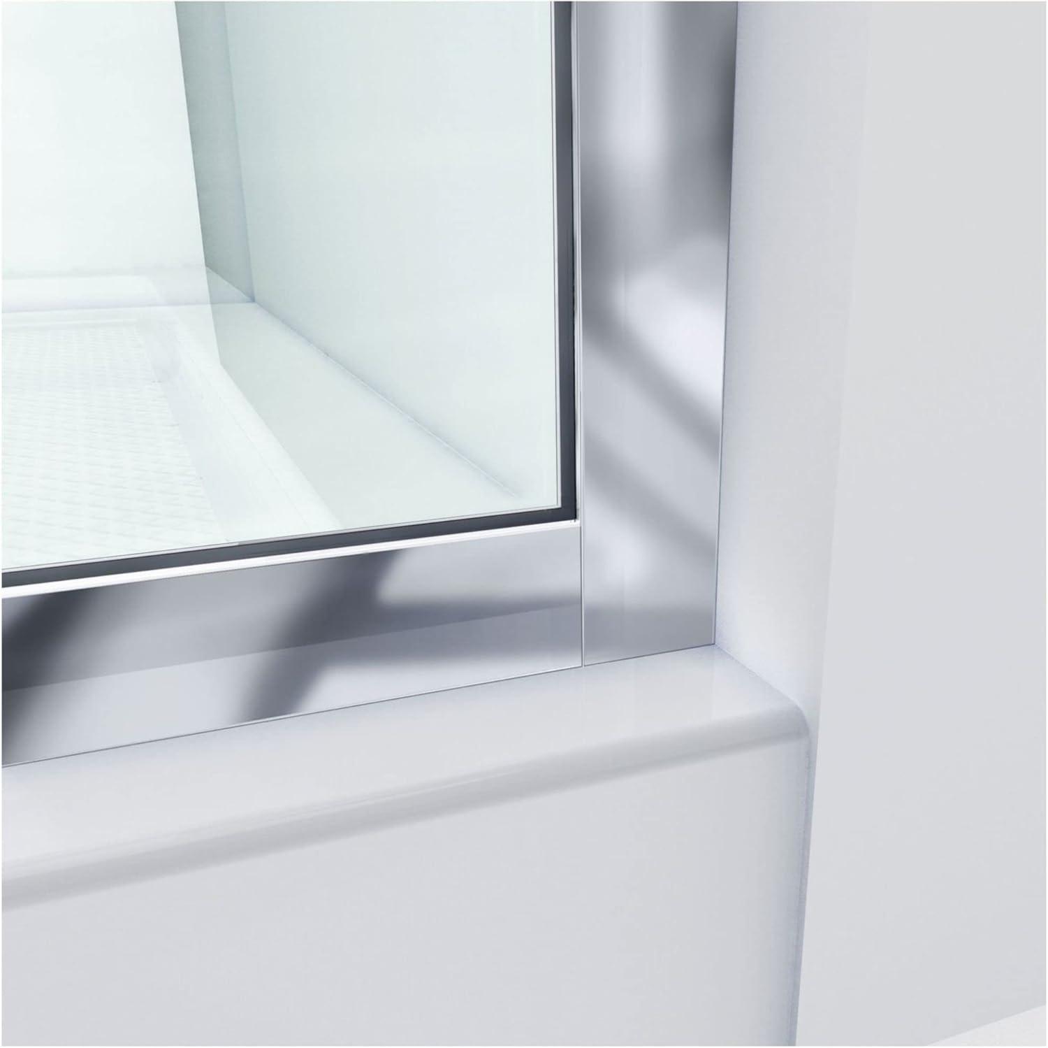 Linea 34" W x 72" H Frameless Fixed Glass Panel