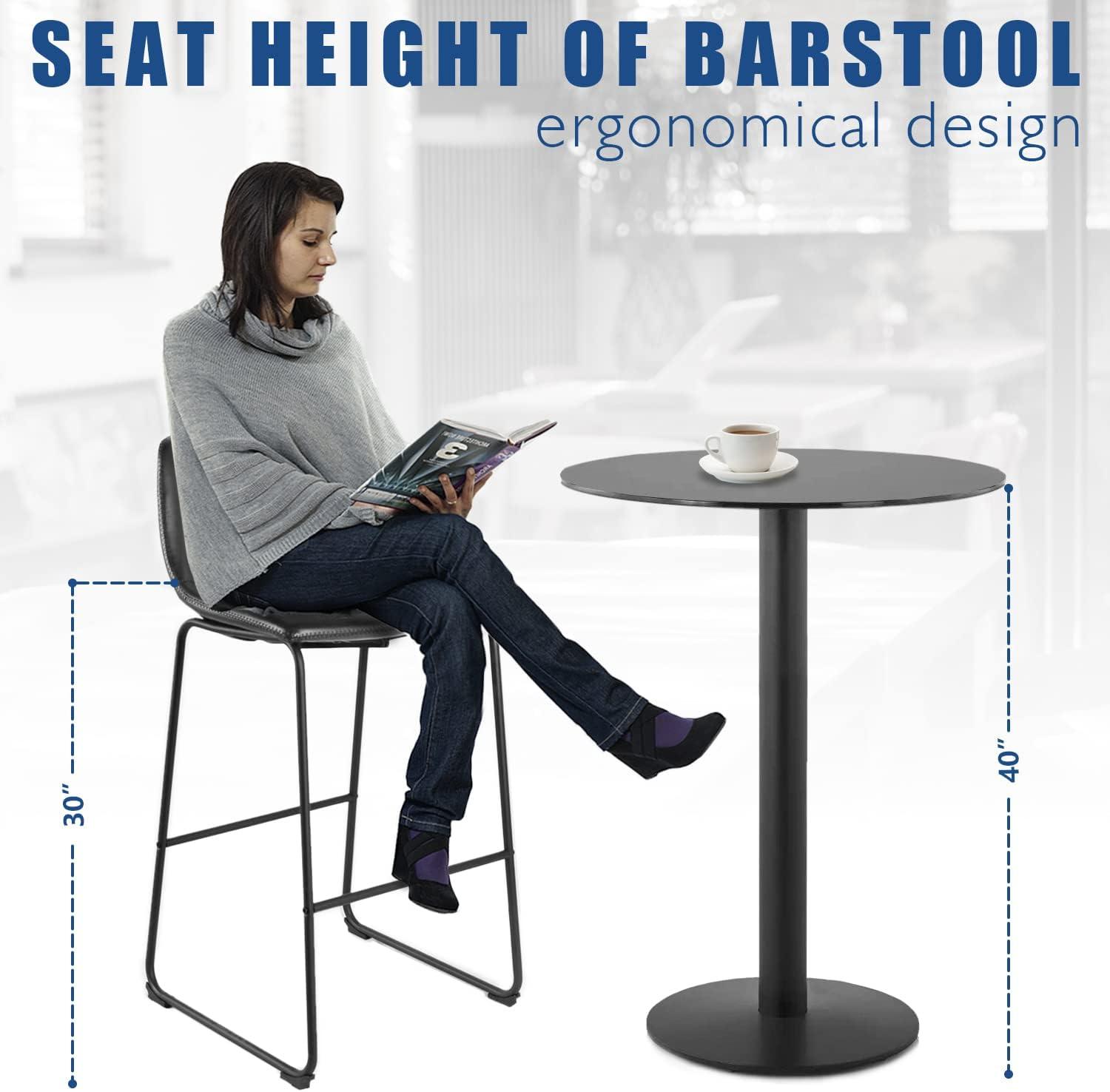 Premium Modern PU Leather Bar Stool