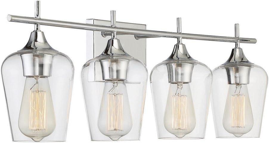 Savoy House Octave 4 - Light Vanity in  Polished Chrome