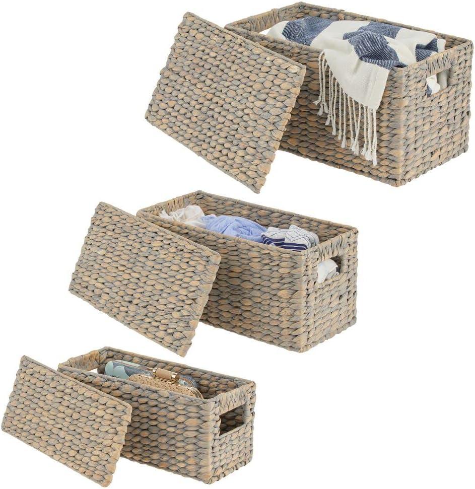 Home Wicker Bin Set