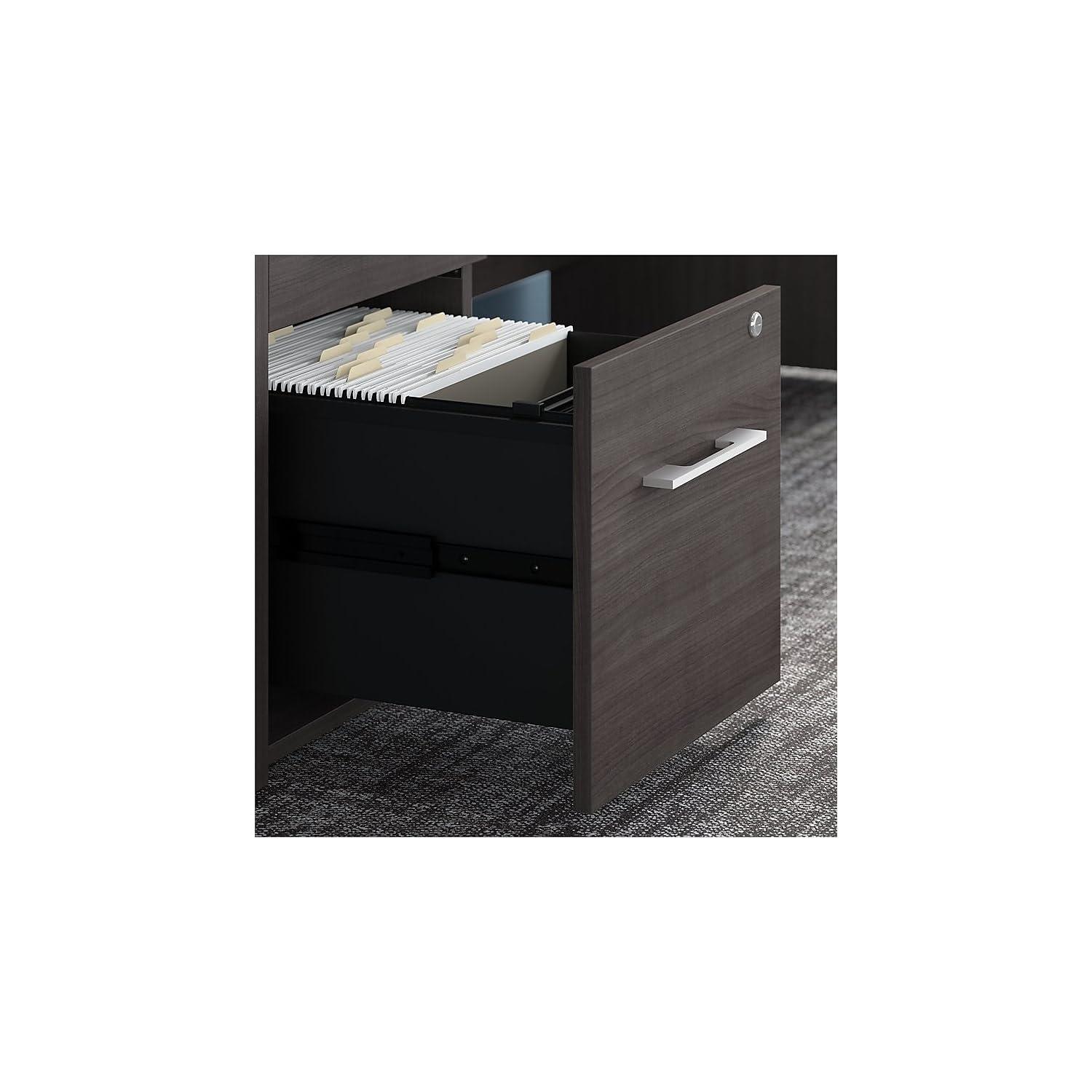 Storm Gray Vertical 2-Drawer Lockable Filing Cabinet