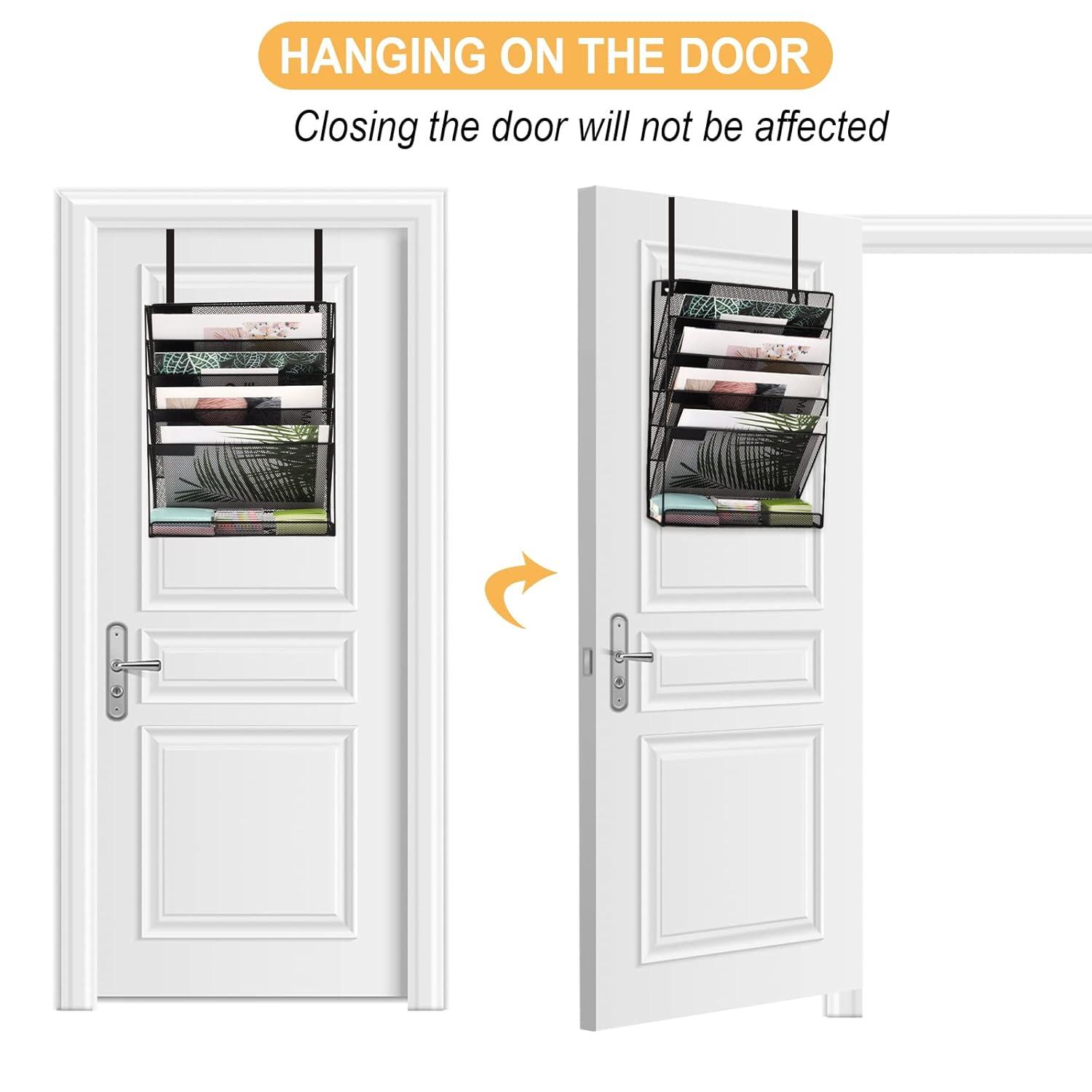 EASEPRES Hanging Organizer Cubicle File Holder - Wall Mount Storage, Office Cubical Accessories