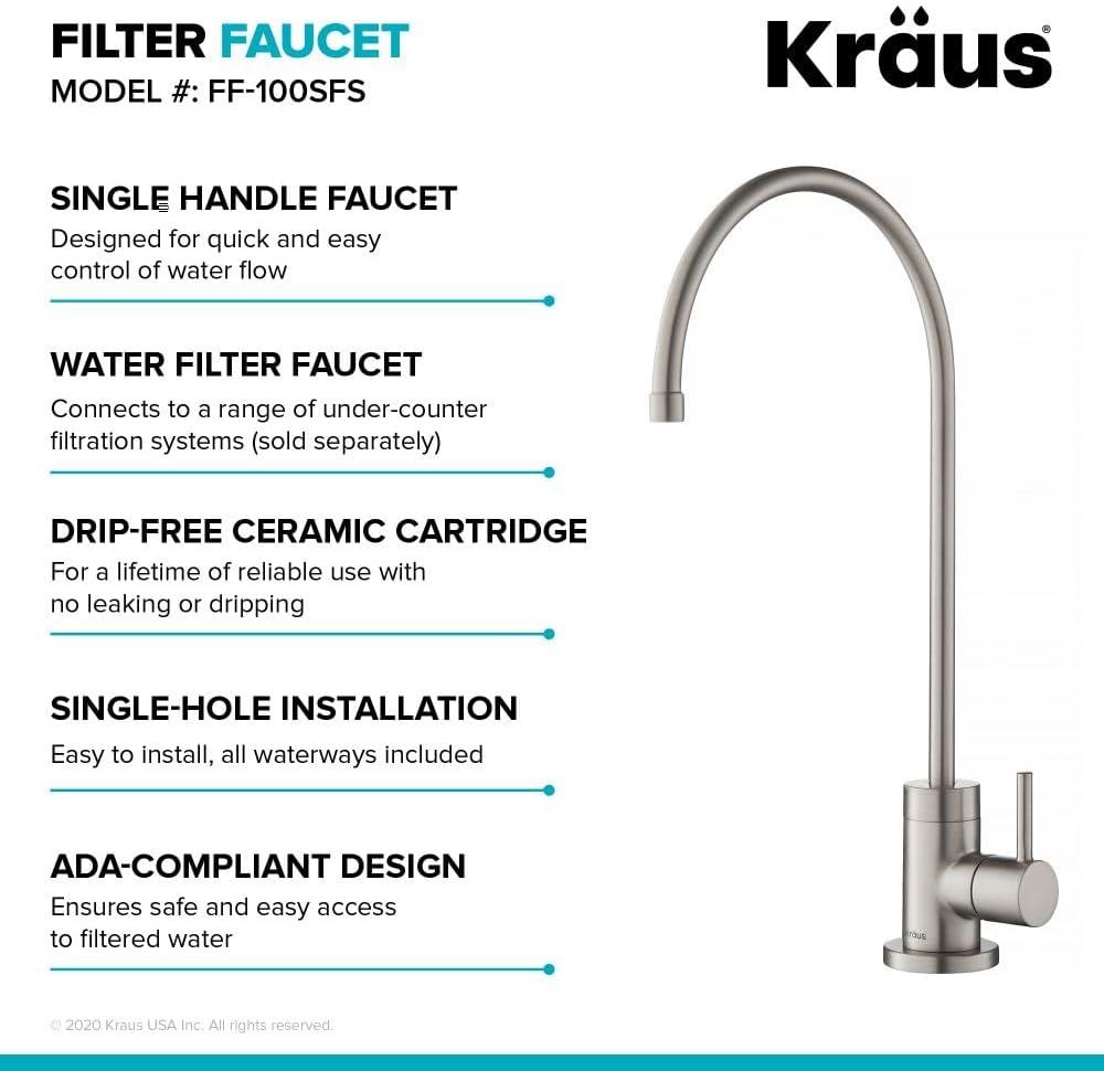 Purita 100% Lead-Free Kitchen Water Filter Faucet