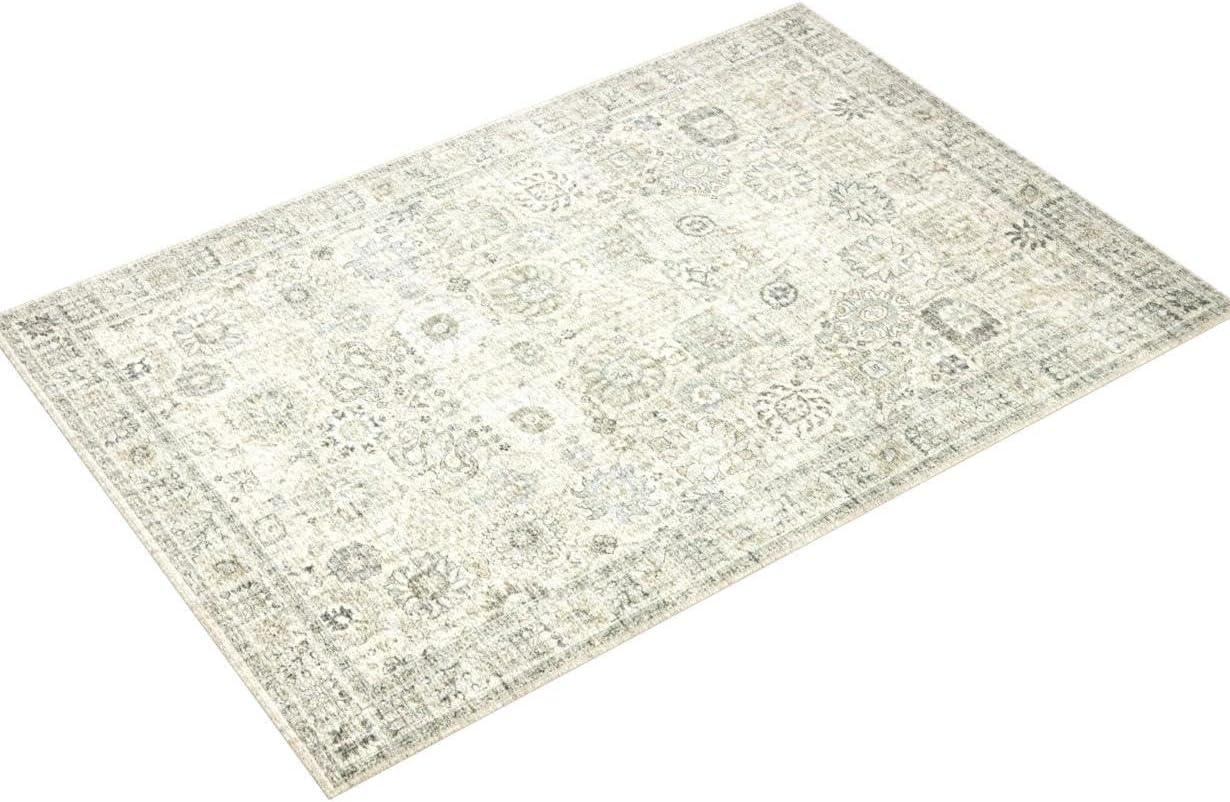 Blue Rectangular 6' x 9' Oriental Synthetic Area Rug