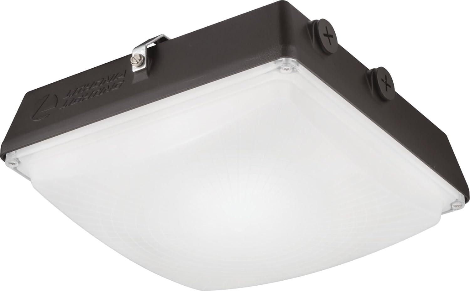 Sleek Aluminum 10" Outdoor LED Flush Mount Light, Energy-Efficient