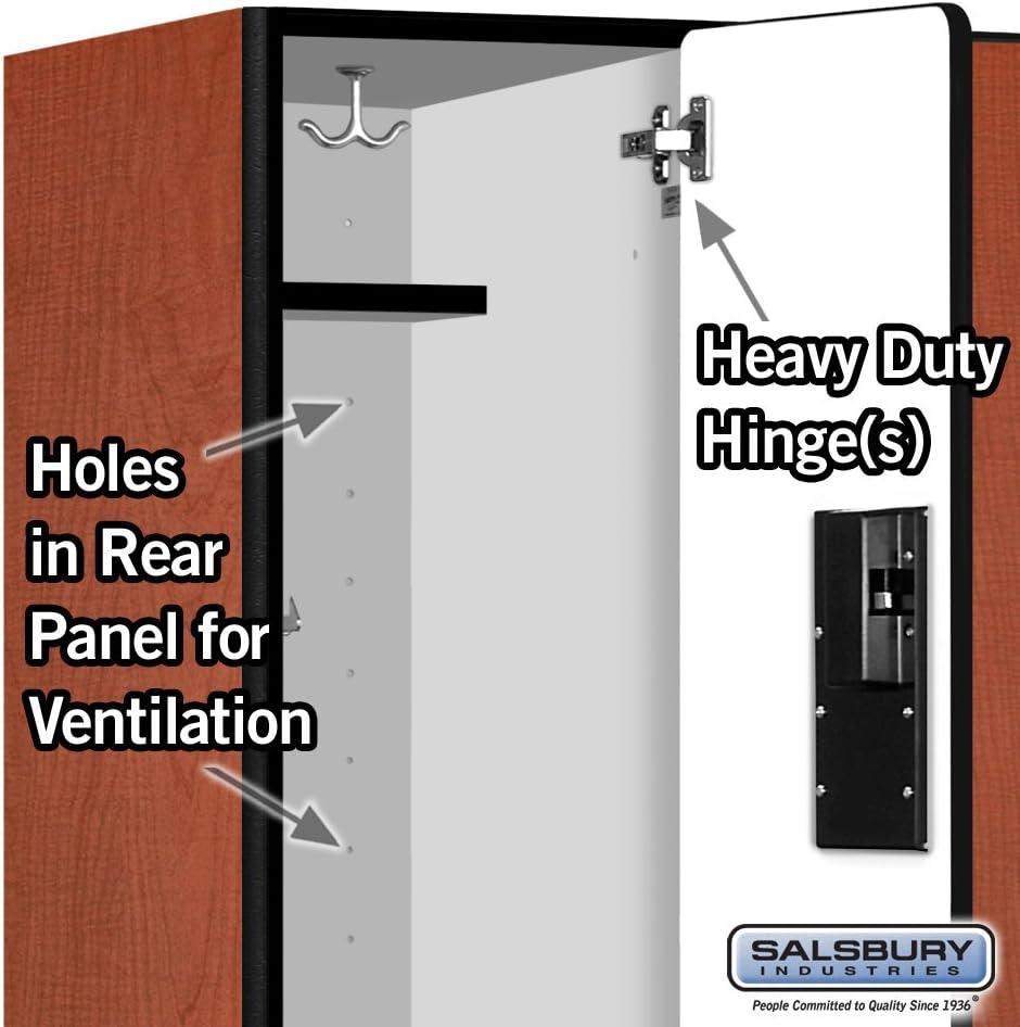 Cherry Double Tier Lockable Wood Locker Unit