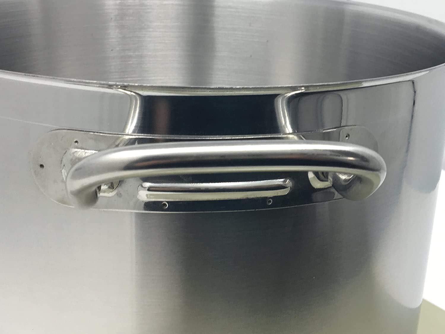 16 Quart Stainless Steel Induction-Ready Stock Pot with Lid