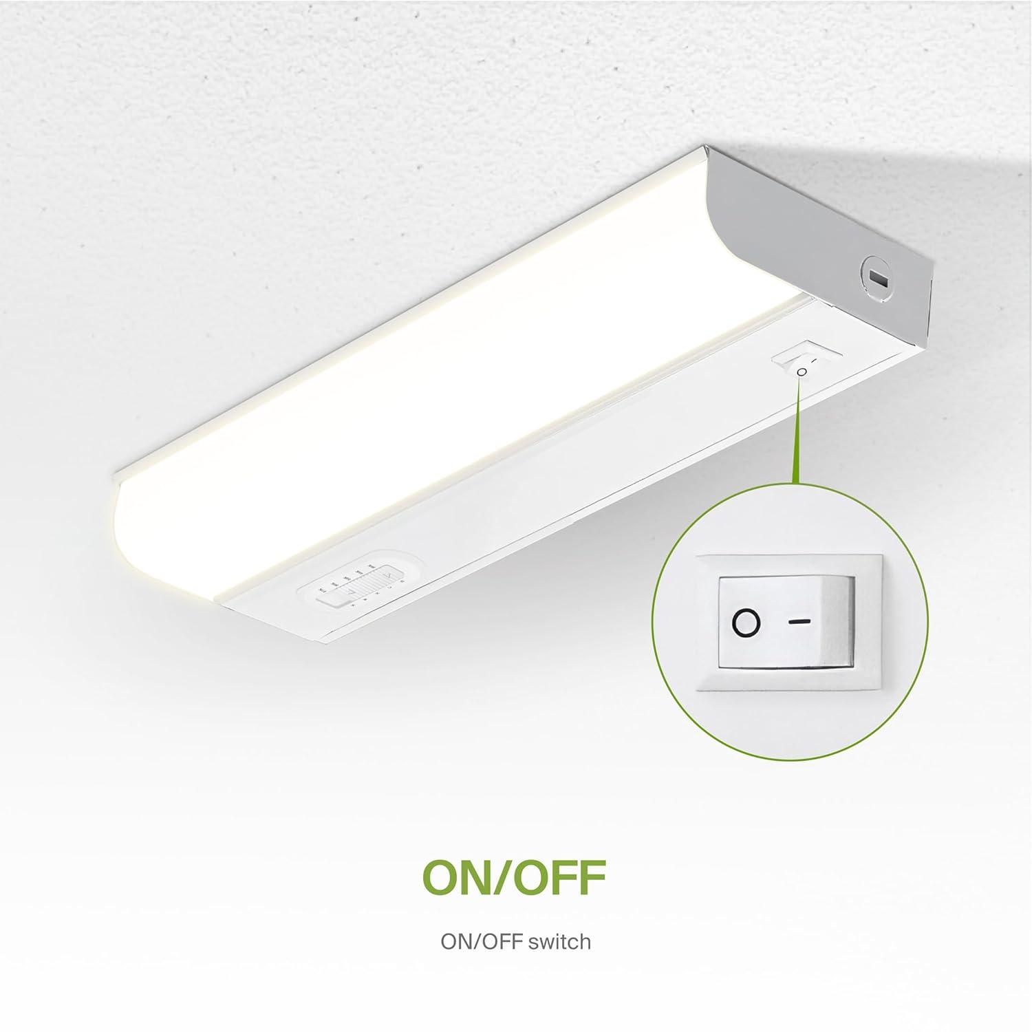 9-Inch LED Under Cabinet Light with On/Off Switch, 5 Color Selectable