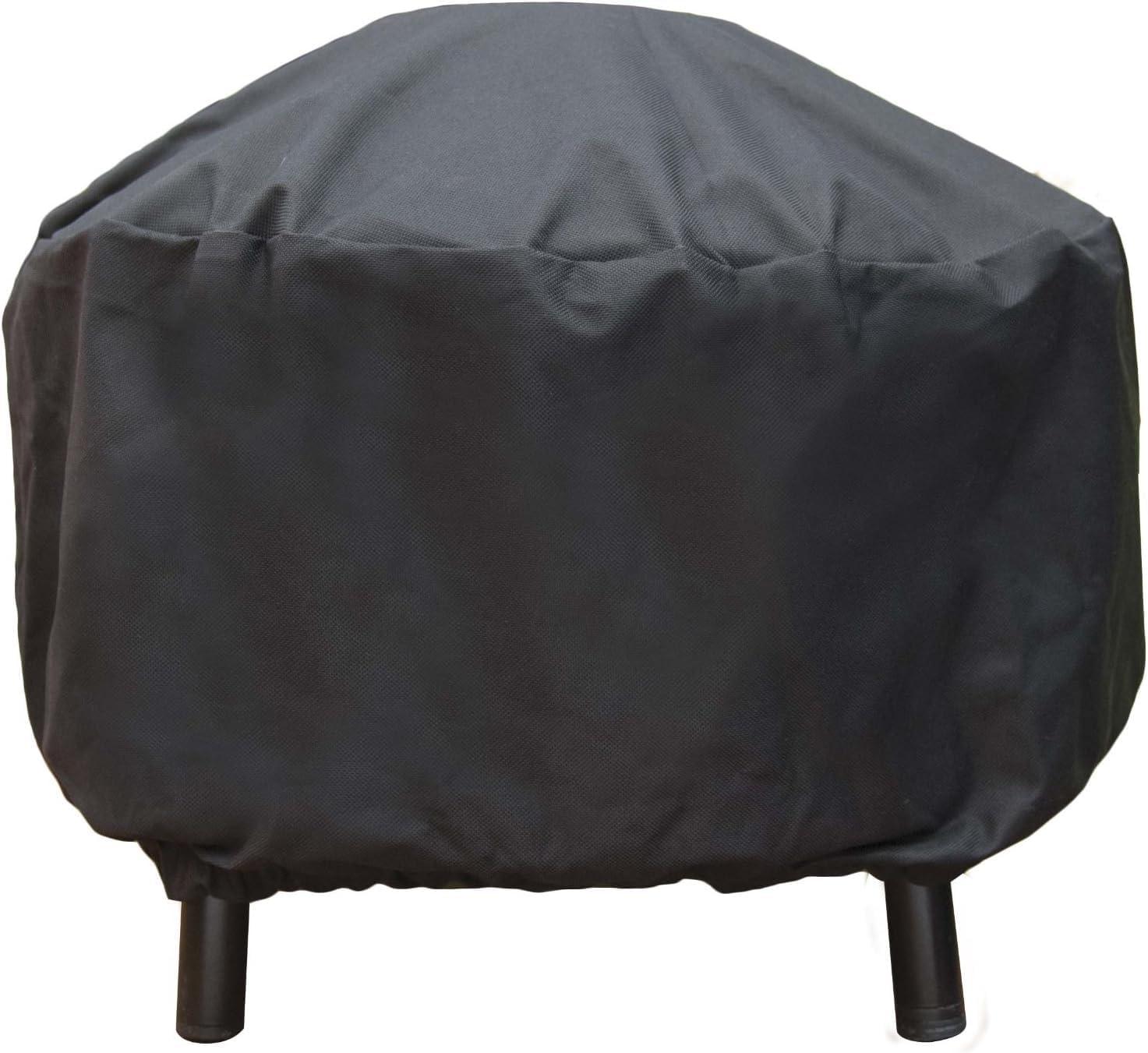 Heavy-Duty Black Weather Resistant Pizza Oven Cover