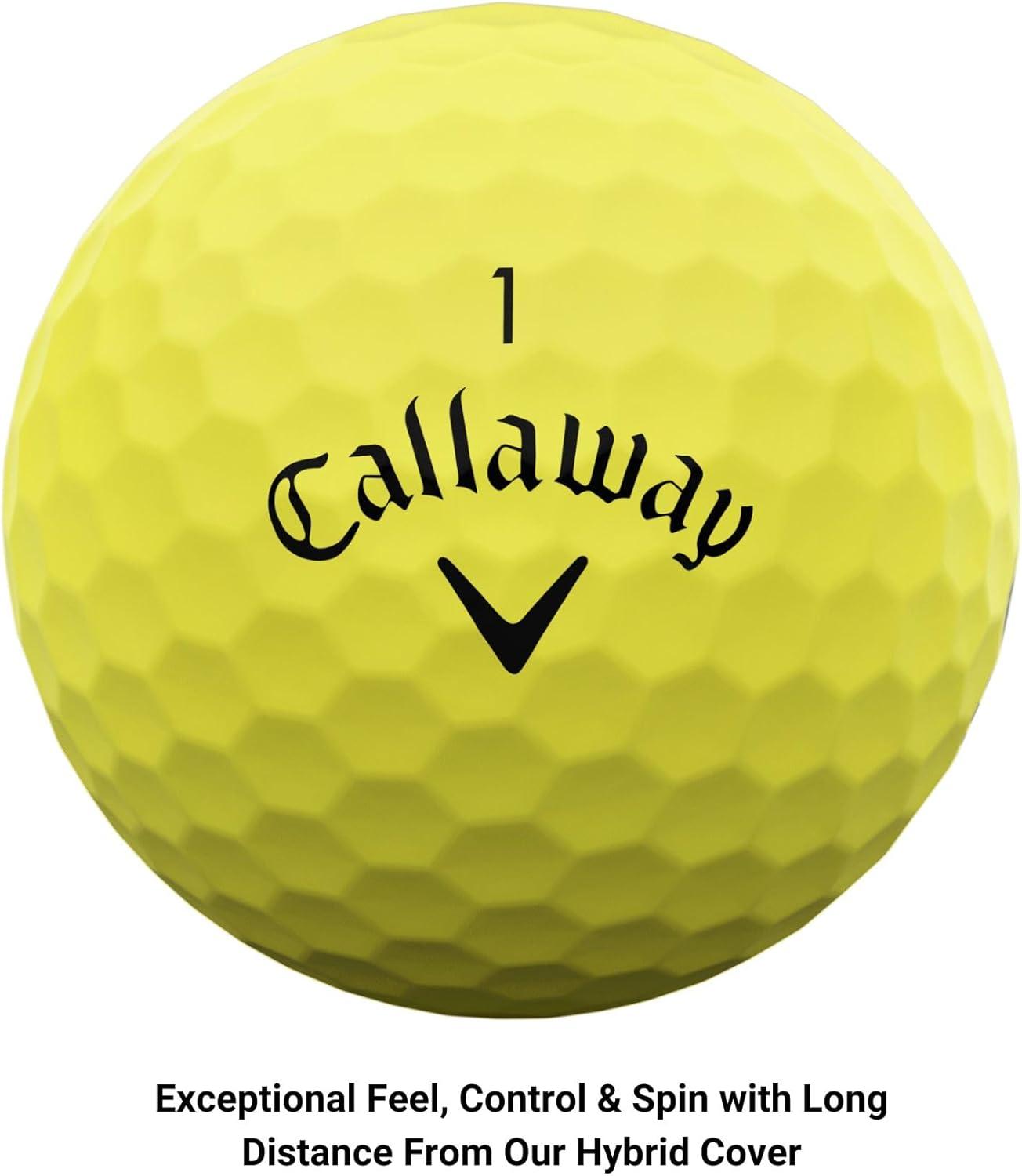 Callaway Supersoft Golf Balls 12pk - Yellow: Rubber Core, Ionomer Shell