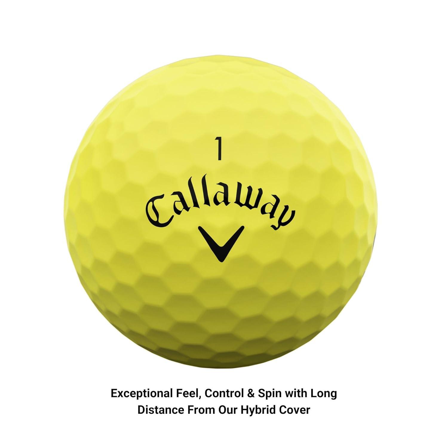 Callaway Supersoft Golf Balls 12pk - Yellow: Rubber Core, Ionomer Shell