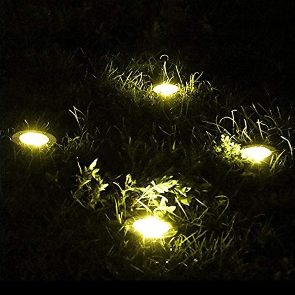 Well Lights Landscape Lighting, Low Voltage Outdoor In Ground Landscape Lights, 5W 12V-24V Waterproof Warm White 3000K Deck Light for Garden, Pathway, Driveway, 8-Pack(Wire Connectors Included)