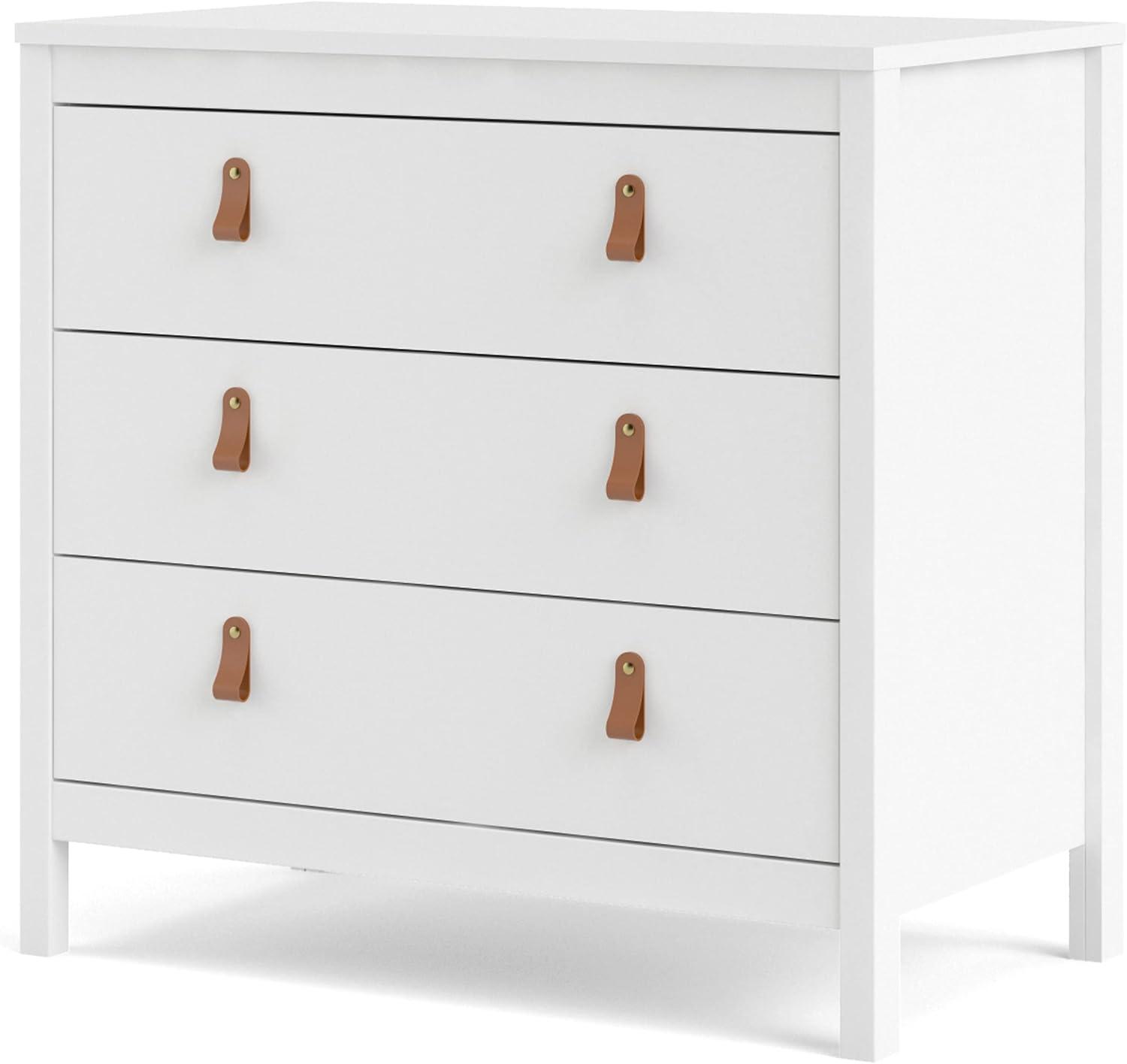 Madrid 3 Drawer Chest, White