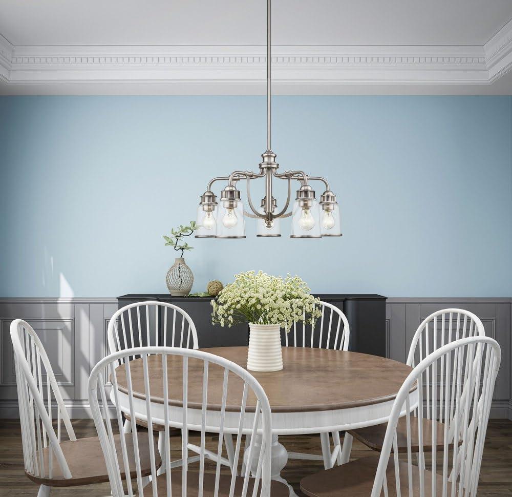 Livex Lighting Lawrenceville 5 - Light Chandelier in  Black