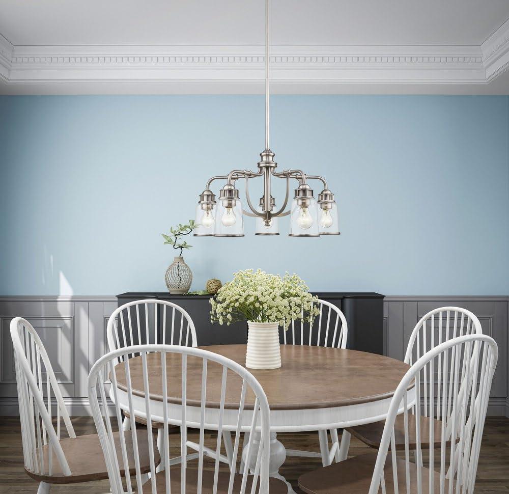 Livex Lighting Lawrenceville 5 - Light Chandelier in  Black